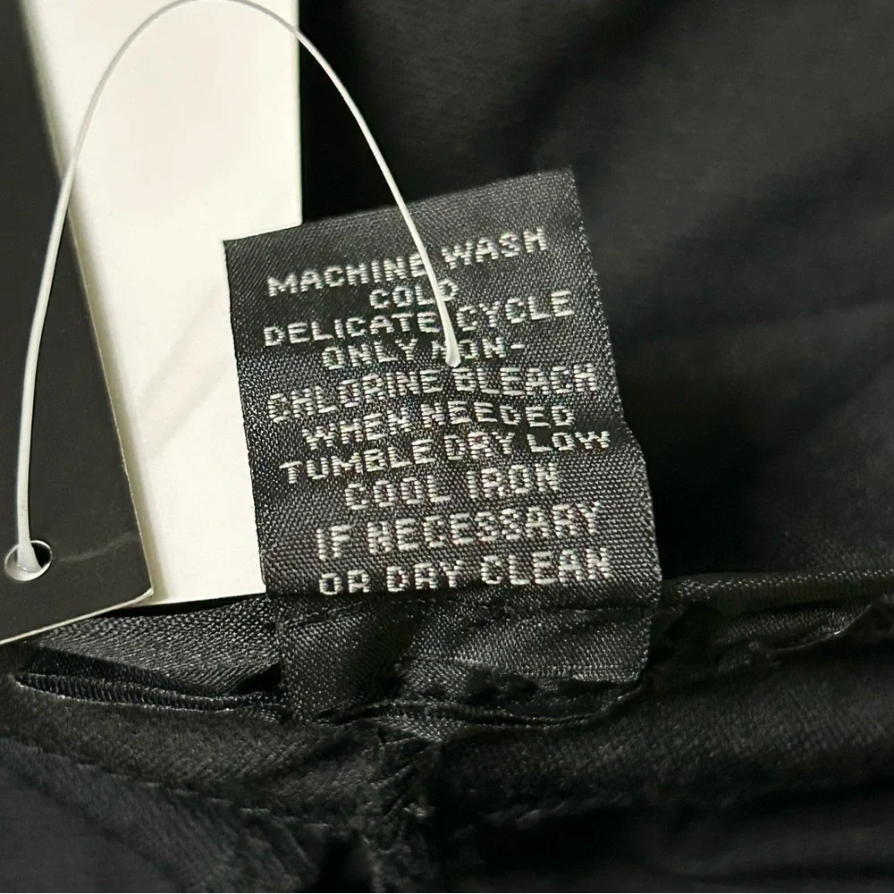 NWT Grace Elements Women’s Black Leggings Stretch Casual Formal Party Sz Large - Picture 2 of 3